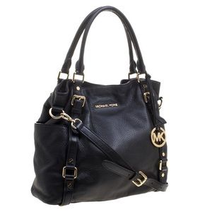 Michael Kors black leather bag